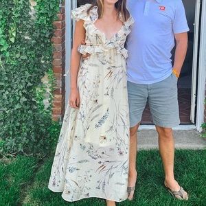 H&M flutter sleeve dress